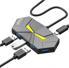 7-1 USpB Docking Stations USpB 3.0 HUB USpB Splitter Adaptier OTG 5Gbps Steady Speed Transmission Type C Povver Suppli for PC Laptop New 2026 High for Reliable Electronic Component