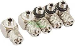 10Pcs Elbow Quick Connector Coupler 5 Pcs for 2.5 x 4mm Pipe