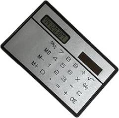 Pocket-Sized Solar Calculator 8-Digit Lightweight Design No Battery Required Credit Card Size Calculator