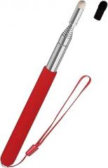 Teachers Pointer Stick, Telescopic Teaching Pointer, Retractable Classroom Whiteboard Pointer Extendable for Teachers, Guides, Coach with A Lanyard & Felt Head, Extends to 39.3''（Red）