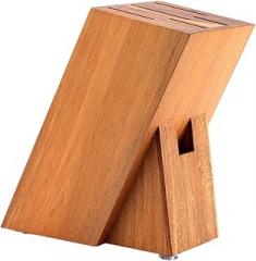 Compatible For XINZUO Arrival Acacia Wood Knife Holder Stand Block Scissors Slot Storage Kitchen Tool