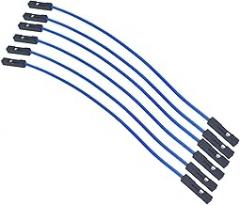 20Pcs 1P 2.54mm Jumper wire line 10/20/30cm Female Male 24AWG Wire test line electronic line (F-F-10CM-blue)