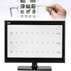 Digital Visual Acuity Eye Chart, 18.5/21.5inch LED Electronic Optical Eye Charts, LCD Optical Optometry Tester Projector Intelligent Vision Chart with Remote Control for Eye Examination,18.5inch