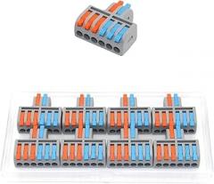 Mini Fast Wiring Cable C0innectors Compatible with Multiple Devices Compact Splitter Electrical Conductors Push-Home Terminal Block Junction Box New 2026 High for Reliable Electronic Component
