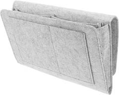 Cabilock Felt Fabric Bedside Bag Hanging Organizer Electronic Accessories Case Armrest Pouch