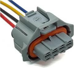 4Pin Car Ignition Coils Plug Wire Harness Auto Waterproof Electronic Grey Connector with Cable 30728019 1928404993 0 221 604 010(1 Pc)