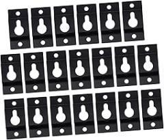 20pcs Heavy Duty Keyhole Hangers for Speaker Wall Mounting Iron Brackets for Secure Flush Installation for
