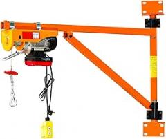 Wall Winch Crane, / Electric Hoist + Wall Bracket, Household Small Lifting Column Bracket,PA400-30m+200kg Bracket,