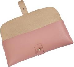 PU Leather Storage Pouches With Decorative Buckle Fastening Portable Cosmetic Electronic Accessories Organiser PU Leather Accessory Case