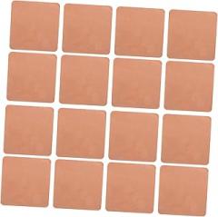 Mikinona 20pcs Copper Heat Sink Sheets for Electronics Thermal Conductivity Plates Easy Installation for Mobile Computer Cooling Durable Lightweight Copper Pads