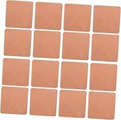 Mikinona 20pcs Copper Heat Sink Sheets for Electronics Thermal Conductivity Plates Easy Installation for Mobile Computer Cooling Durable Lightweight Copper Pads