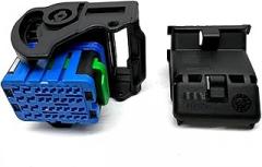 32 Pin CMC Receptacle Wire Harness Housing Car Electronics Computer Control Unit Plug 64319-1216 643191216(Size:1 Set), Brown