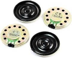 New Lon0167 4Pcs 0.5W Featured 32 Ohm 28mm reliable efficacy Dia Round Metal Internal Magnet Electronic Toys Music Player Speaker Loudspeaker(id:d36 f2 75 34b)