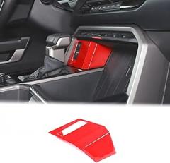 Aunginsy Central Electronic Handbrake Button Cover Trim Compatible with Toyota Tundra/Sequoia 2022-2024 Truck Center Console Electronic Handbrake Button Frame Decorative Sticker Interior Accessories