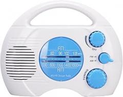 CHICIRIS Shower Radio, Water Proof AM FM Bathroom Radio with Electronic Tuning, Built in Speaker, for Humid Environments and Portable Use
