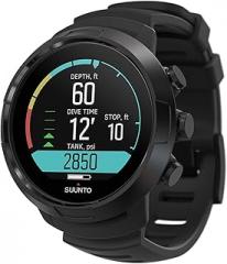 Suunto D5 All Black Dive Computerwith Color Screen and Exchangeable Straps