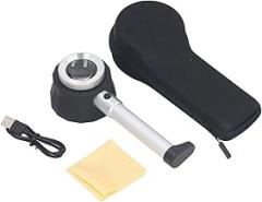 Handheld Microscope with LED Light, 45X Magnification Electronic Digital Microscope, Portable Handheld Magnifier with Scale for Jewelry Appreciation, Paintings Reading, ABS