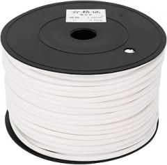 Cable Protector Printable White Petal Shape Design Heat Shrink Tube for Electronics Wires Chargers PVC 70m Length 3mm Diameter 1 5mm²