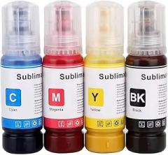Replacement Sublimation Ink 522 502 for ecotank ET2400 ET2720 ET2760 ET2750 ET4800 ET-2800 ET-2803 ET-2850 Inkjet Printers Heat Press Transfer on Mugs T-Shirts