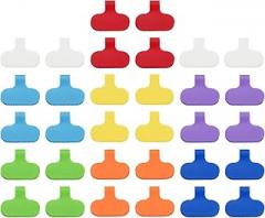 PATIKIL 2.4 x 1.5 Inch Cable Labels, 32 Pcs Electronic Cable Identification Tags Nylon Write on Wire Labels Oval Cord Tags Labeling for Electronics Management Organization, Multicolored