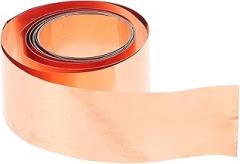 Copper Sheet Roll 0.03mm X 30mm X 2m Pure Copper Foil Strip for Electrical Repair, DIY Electronics, and Craft Projects