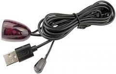 Hididi IR Repeater Transmitter Kit 10FT Signal Range,USB to IR Receiver Cable 10FT Infrared Remote Control Extender Cable 2m Infrared Receiver USB Adapter Applies to Control Devices 2m with Lights