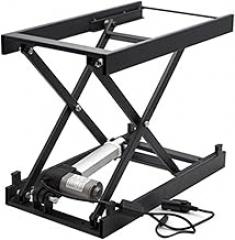 Working Platform Computer Desk Electronic Scissor Lift, Electric Manual Control Dining Table Coffee Table Lift, Folding Iron Frame with Wired Control