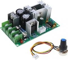 Create idea PWM DC Motor Speed Controller Module 12V 24V 36V 48V Adjustable Speed PWM Electronic Governor Controller Regulation Switch 20A Ultra Small LED Dimmer