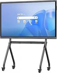 Shiarffe X5 75 Inch Smart Board with Stand 4K Interactive Whiteboard Google EDLA-Certified All-in-One Touchscreen Digital Display Built-in 48MP Camera Mics and Speaker for Classrom Hybrid Work