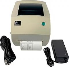 Zebra TLP 2844-Z Thermal Transfer Barcode Label Printer USB Ethernet Serial 284Z-10400-0001, Bundle with AC Adapter USB Cable