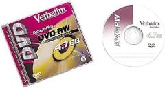 1-Pack DVD-RW 4.7GB Branded with Jewel Case