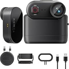 4K 30FPS Vlogging Camera, 64GB POV Camera with 33FT Waterproof, 20MP Tiny Actioncamera 6-axis Stabilization, 150° Hands-Free Sport Cam, Lightweight Thumb Bodycam 4.5hr Battery Life, Mount Anywhere