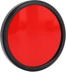 Fydun Full Red Lens Filter Cameras - Optical Glass Red Filter with Aluminum Frame Enhancing Vivid Tones in Photography (49mm)