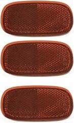 3 Set of - Bumper Face Bar Reflector Light Lamp Driver or Passenger Side Right Left for Toyota for Matrix S/XRS 2011-2013 & Base 2011-2014 for RAV4 Base 1996-2005 & L 2004-2005