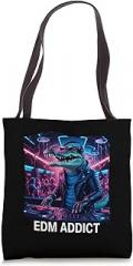 DjRave Trends Cool DJ Gator Electronic Music Musician Fun EDM Music Addict Tote Bag