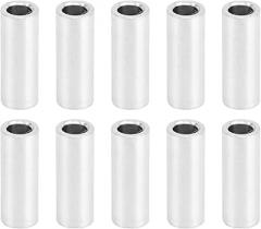 10 Pieces Round Spacer, 4mm ID, 6mm OD, Aluminum Alloy Unthreaded Standoff for Mechanical Assemblies/Electronics(14mm Long)