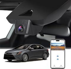 YuYue Electronic 4K Dash Cam Compatible with Toyota Corolla 2023 2024 LE SE XLE XSE Hybrid Hatchback OEM Size Look,UHD 2160P Video,Loop Recording,G Sensor,WiFi and APP,64GB Card