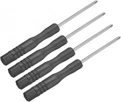 uxcell 4pcs Mini Phillips Screwdriver 2.0mm 82mm Length Micro Precision Cross Head Screw Driver with Non-Slip Black Handle for Watch Eyeglasses Electronics Small Appliances Repair