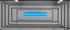 Customized 40 Points IR touch overlay Infrared Touch Screen Frame for TV Wall Video Wall, Free Driver, Simple and Easy installation, Biggest Size is 4x9 Combination Mode of 55 Inches LCD Panel