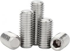 M3 Hex Socket Set Screws (20-Pack) - 304 Stainless Steel Grub Screws, DIN916 Standard, Cup Point, Internal Allen Drive for Electronics ﻿(3mm)