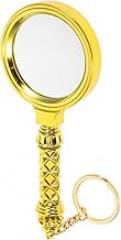 Handheld 10X Reading Magnifier for Seniors with 60Mm Lens, Gold Plated Frame, Portable Magnifying Glass for Books, Maps, Coins, and Small Print Reading