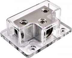 The Wires Zone CDB1-21 Platinum Series 1/0 Gauge in to 1/0 Gauge Out Power Distribution Block