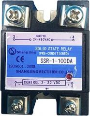 Electronic Parts Reputation Solid State Relay SSR 40A 60A 80A 100A Single pahse Input 3~32VDC Output 35~480VAC(Size:100A)