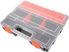 Compartment Storage Box for Tools Nuts Bolts Screws Organizer Flexible Dividers for Small Parts for Electronics Repair Projects Small