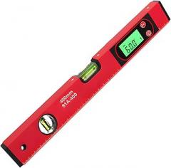 15.7 In Digital Level & Electronic Protractor, Lcd Backlight Inclinometer, Heavy-Duty Aluminum Alloy With V-Groove Base
