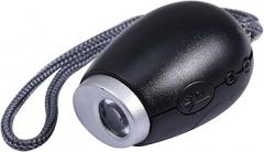 Projection Electronic Clock, Night Light Projector With Hanging Rope, Portable Travel Mini LED Ceiling Clock, Plastic Black Small Flashlight for Bedroom