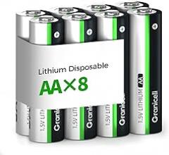 8-Pack Optimal Lithium AA Batteries | 1.5V for Blink Cameras, Smart Locks, Alarms & Tech Devices | 10-Year Life, Leak-Proof, Extreme-Temp Resistant (Non-Rechargeable)