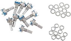 10pcs Encoder Switch, 360 Degree Encoder Code Switch Digital Potentiometer EC11 5 Pins Sensitive Response for Automotive Electronics, Multimedia Audio