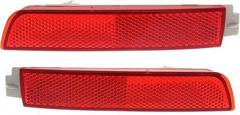 Bumper Reflector Set Compatible with Infiniti FX35 09-12|Infiniti FX50 09-13|Nissan Juke/Quest 11-17|Nissan Murano 09-14|Infiniti QX70 14-17|Nissan Sentra 13-18 Rear Left & Right 2pc