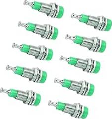 J.40006 10pcsset 2mm Banana Female Jack Socket with Durability-Optimized,Easy to Use for Electronic Equipment,10pcs for 2mm Banana Panel Socket,Panel Mount Binding Post (Green)